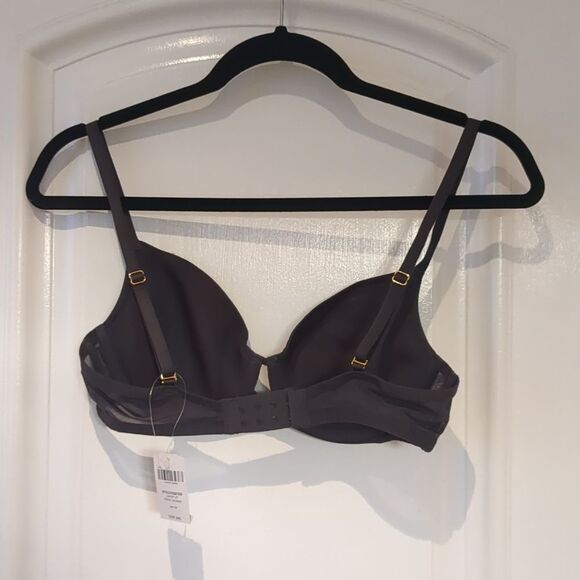 Chantelle Bra Geo Lace Balconette Bra 32 C, Navy Lace Light Padding is - Picture 3 of 11